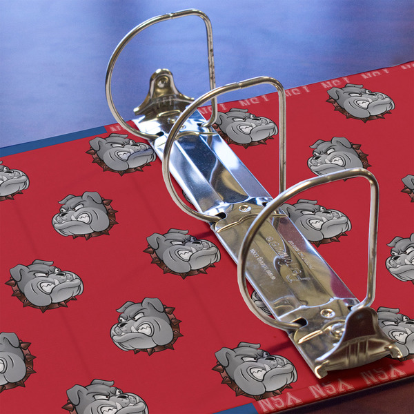 School Mascot 3 Ring Binders - Full Wrap - 3" - DETAIL