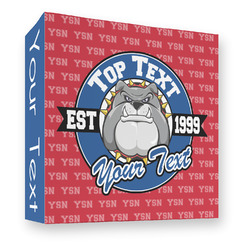 School Mascot 3 Ring Binder - Full Wrap - 3" (Personalized)