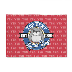 School Mascot 4' x 6' Indoor Area Rug (Personalized)