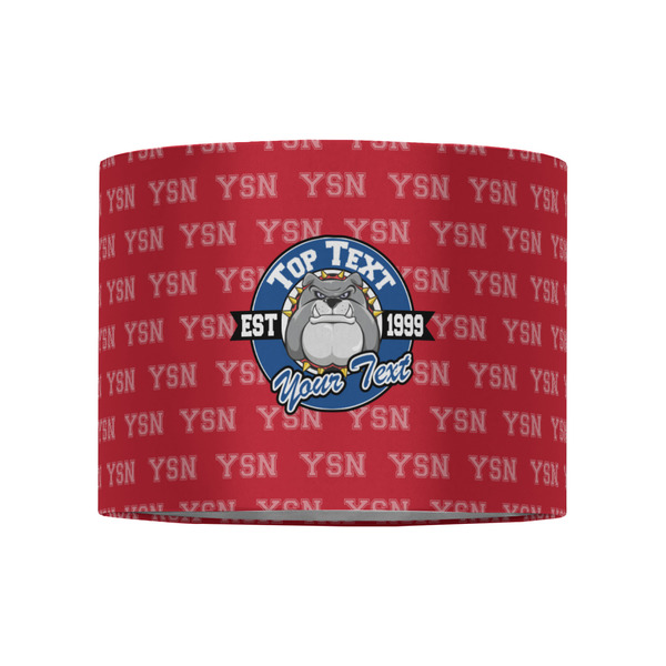 School Mascot 8" Drum Lampshade - FRONT (Fabric)