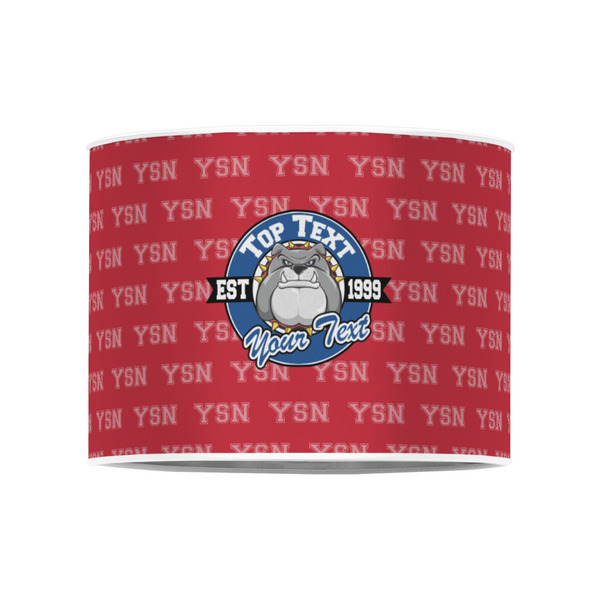 School Mascot 8" Drum Lampshade - FRONT (Poly Film)