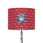 School Mascot 8" Drum Lamp Shade - Fabric (Personalized)