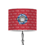 School Mascot 8" Drum Lamp Shade - Poly-film (Personalized)