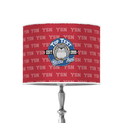 School Mascot 8" Drum Lamp Shade - Poly-film (Personalized)