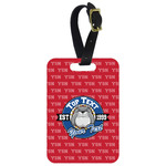 School Mascot Metal Luggage Tag w/ Name or Text