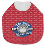 School Mascot Jersey Knit Baby Bib w/ Name or Text