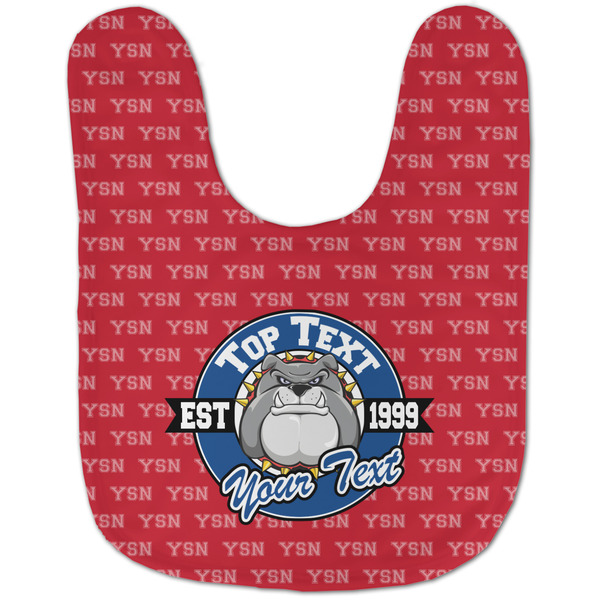 School Mascot Baby Bib - AFT flat