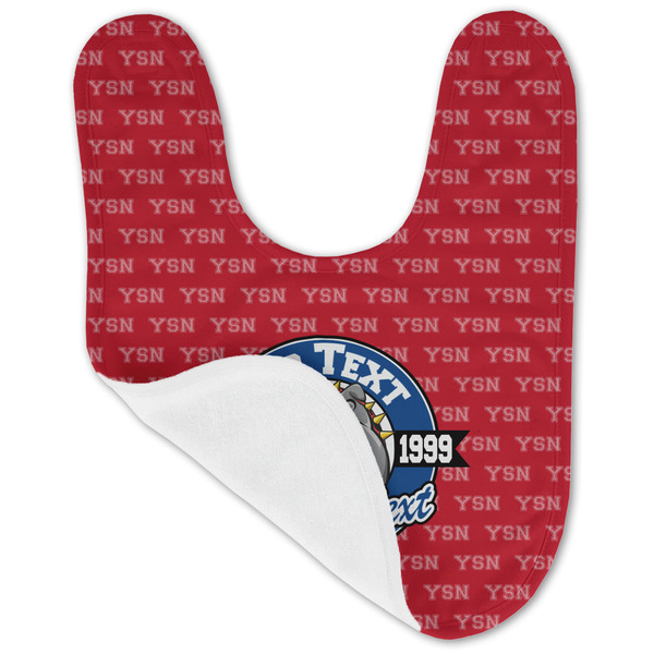 School Mascot Baby Bib - AFT folded