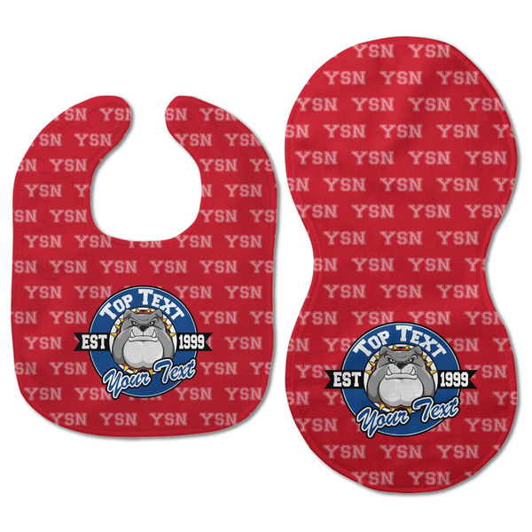 School Mascot Baby Bib & Burp Set - Approval (new bib & burp)