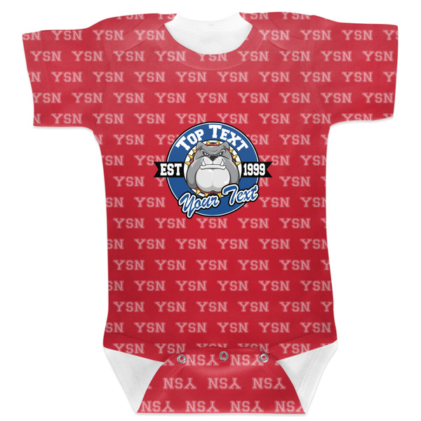 Custom School Mascot Baby Bodysuit 6-12 w/ Name or Text