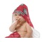 School Mascot Baby Hooded Towel on Child