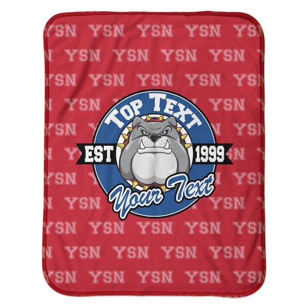 School Mascot Baby Sherpa Blanket - Flat