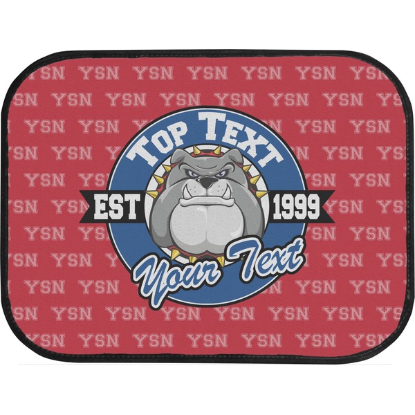 School Mascot Back Seat Car Mat