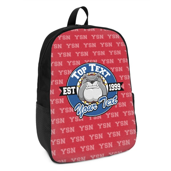 Custom School Mascot Kids Backpack (Personalized)