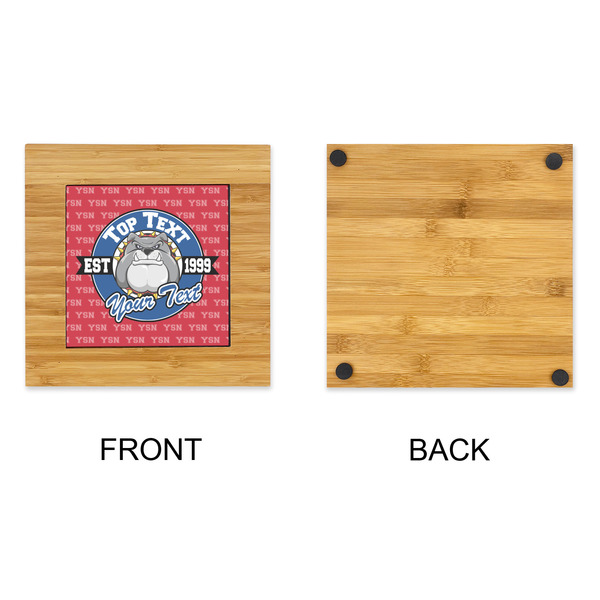 School Mascot Bamboo Trivet with 6" Tile - APPROVAL