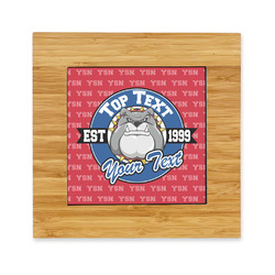 School Mascot Bamboo Trivet with Ceramic Tile Insert (Personalized)
