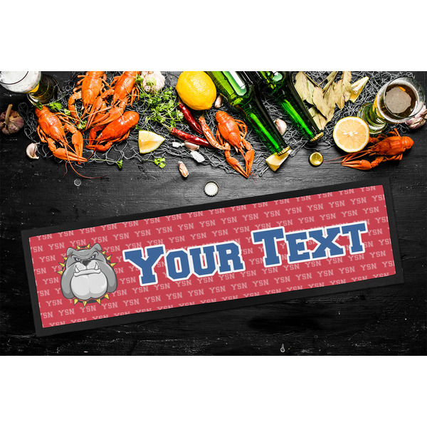 School Mascot Bar Mat - Large - LIFESTYLE