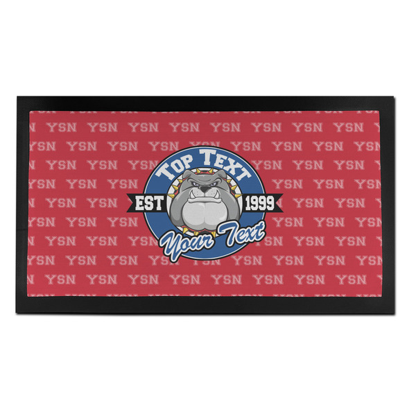 School Mascot Bar Mat - Small - FRONT