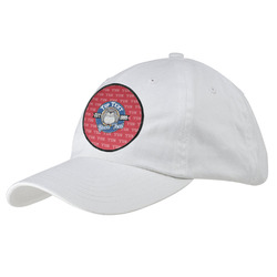 School Mascot Baseball Cap - White (Personalized)