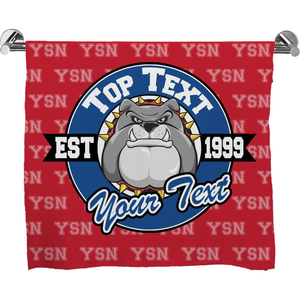 Custom School Mascot Bath Towel (Personalized)