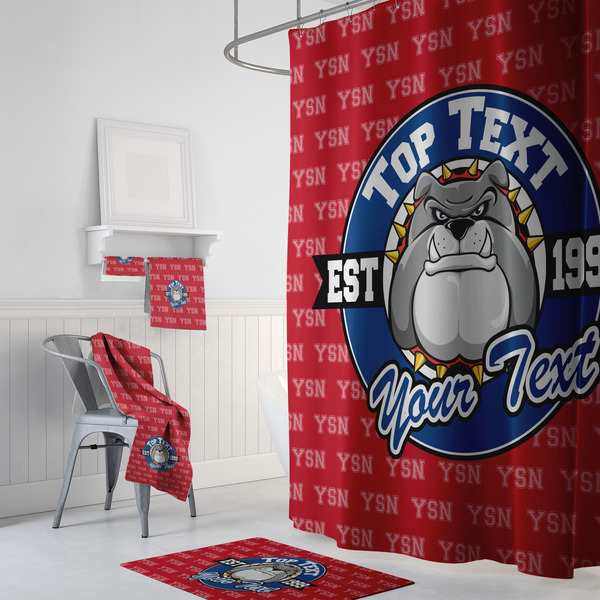 School Mascot Bath Towel Sets - 3-piece - In Context