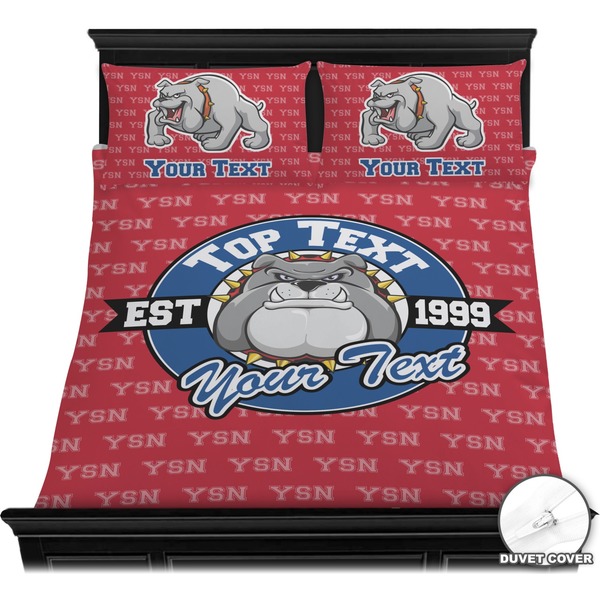 School Mascot Bedding Set (Queen) - Duvet