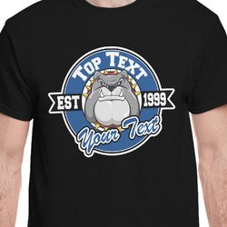 School Mascot T-Shirt - Black - Medium (Personalized)