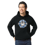 School Mascot Hoodie - Black - Medium (Personalized)
