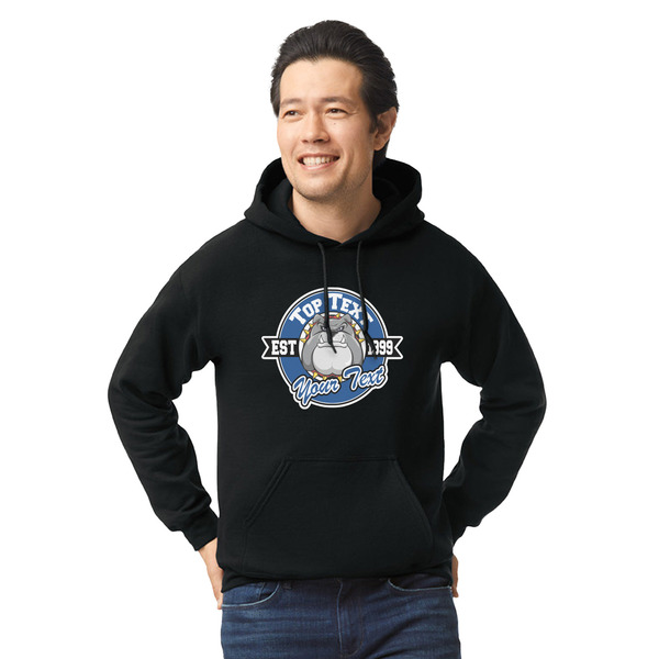 Custom School Mascot Hoodie - Black - Large (Personalized)
