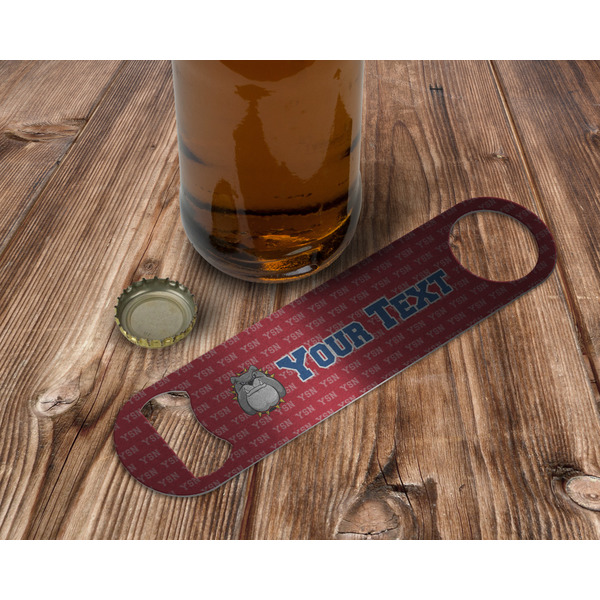 School Mascot Bottle Opener - In Use