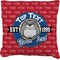 School Mascot Faux-Linen Throw Pillow 20" (Personalized)