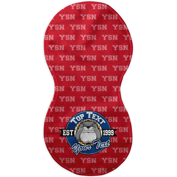 School Mascot Burp Peanut Shaped Flat