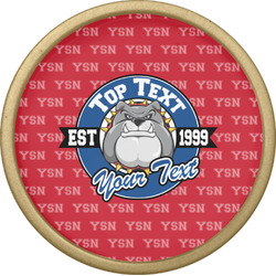 School Mascot Cabinet Knob - Gold (Personalized)