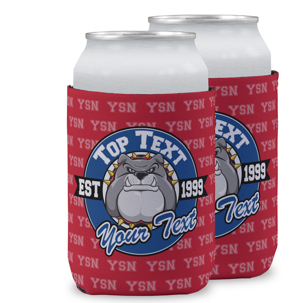 Custom School Mascot Can Cooler (12 oz) w/ Name or Text