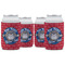 School Mascot Can Cooler (12 oz) - Set of 4 w/ Name or Text