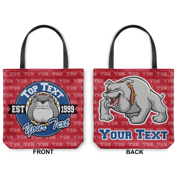 School Mascot Canvas Tote - Front and Back