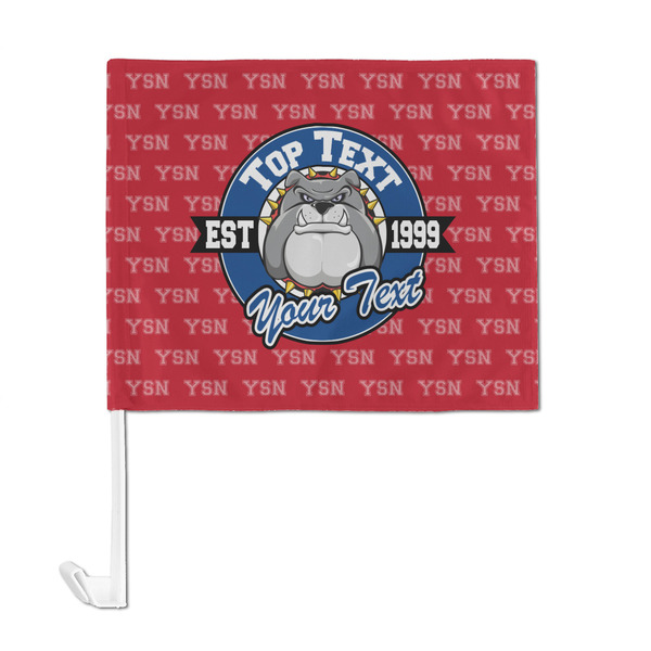 School Mascot Car Flag - Large - FRONT