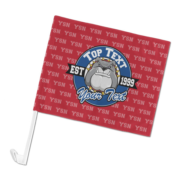 Custom School Mascot Car Flag - Large (Personalized)