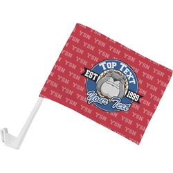 School Mascot Car Flag - Small w/ Name or Text