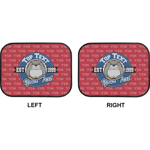 School Mascot Car Floor Mats (Back Seat) (Approval)