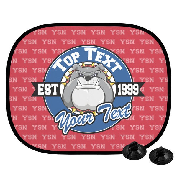 Custom School Mascot Car Side Window Sun Shade (Personalized)