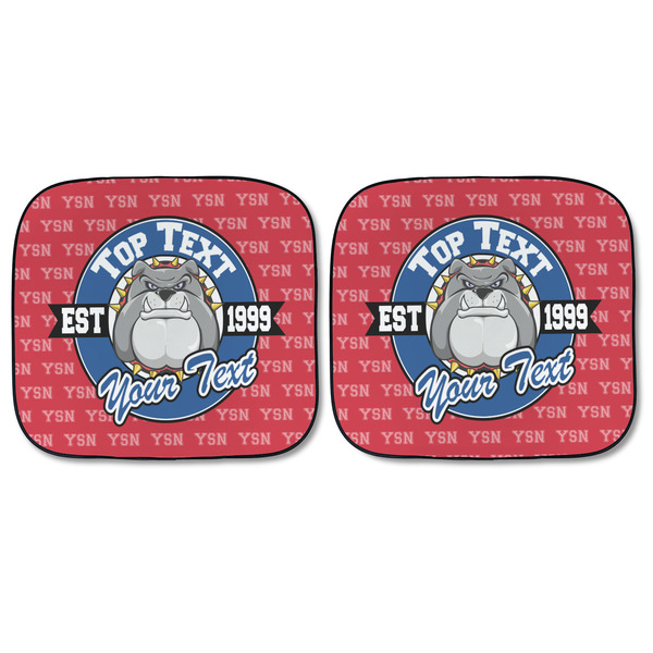 School Mascot Car Sun Shades - FRONT