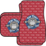 School Mascot Car Floor Mats Set - 2 Front & 2 Back (Personalized)