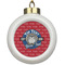 School Mascot Ceramic Ball Ornament (Personalized)