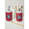 School Mascot Ceramic Bathroom Accessories - LIFESTYLE (toothbrush holder & soap dispenser)