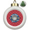 School Mascot Ceramic Christmas Ornament - Xmas Tree (Front View)