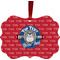 School Mascot Metal Frame Ornament - Double Sided w/ Name or Text