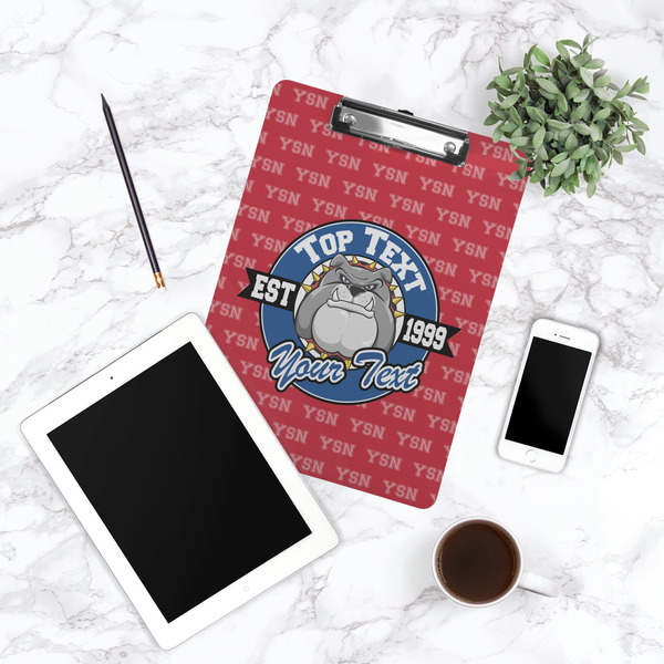 School Mascot Clipboard - Lifestyle Photo