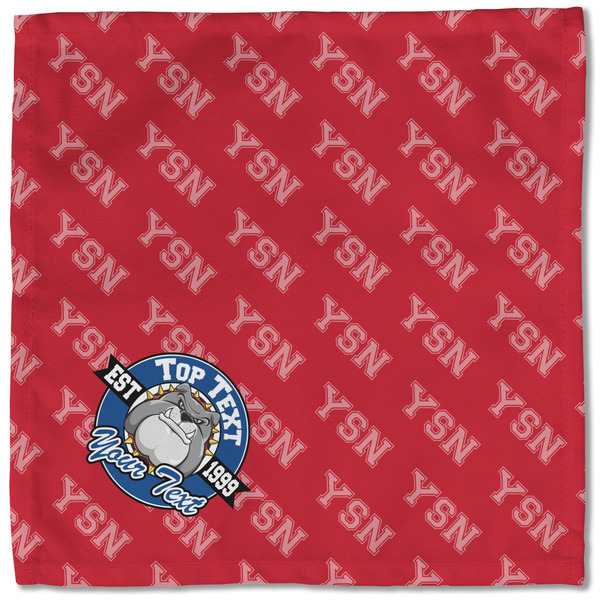 School Mascot Cloth Napkins - Personalized Lunch (Single Full Open)