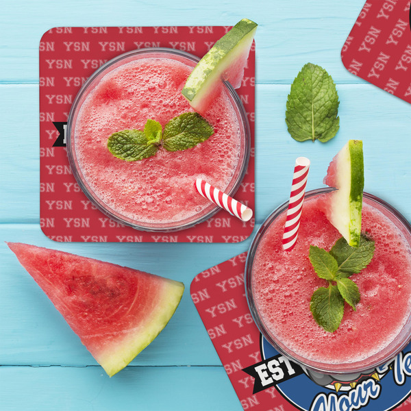 School Mascot Coaster Set - LIFESTYLE